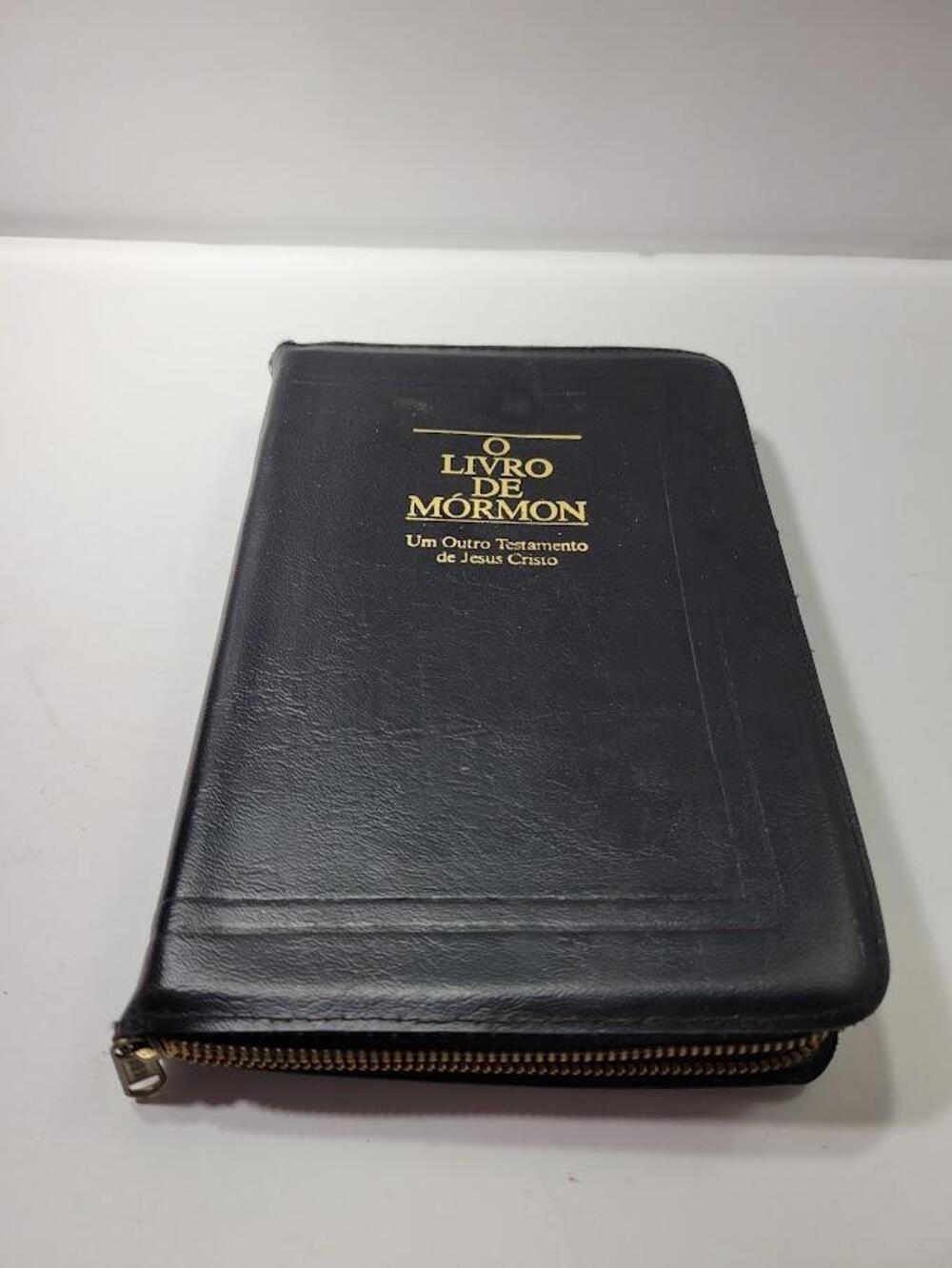 Vintage O Livro De Mórmon Joseph Smith Jr Black HC 1981 Portuguese LDS Book